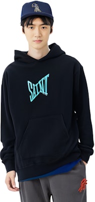 SAINT Mxxxxxx SS23 字母印花連帽衫 黑色 SM-S23-0000-047 Shop SAINT Mxxxxxx SS23 字母印花連帽衫 黑色 SM-S23-0000-047