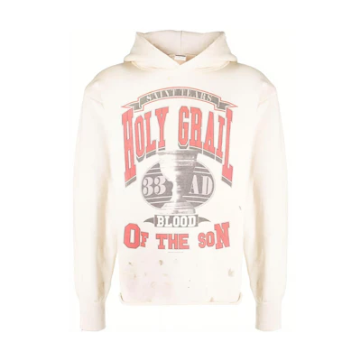 SAINT Mxxxxxx SS23 Letter Print Pullover Sweatshirt Men’s Light Beige. SM-A22-0000-052