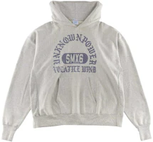 SAINT Mxxxxxx SS23 Light Gray Letter Print Long Sleeve Hoodie SM-S23-0000-045 SAINT Mxxxxxx SS23 Light Gray Letter Print Long Sleeve Hoodie SM-S23-0000-045