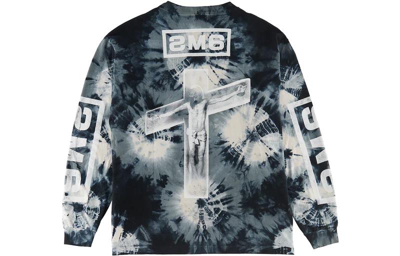 Lookbook SAINT Mxxxxxx SS23 Tie-Dye Crewneck Pullover Sweatshirt Blue S23-0000-038