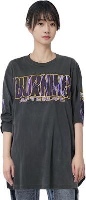 SAINT Mxxxxxx SS23 水洗灰字母印花寬鬆版型男女長袖T恤。 SM-S23-0000-029 Shop SAINT Mxxxxxx SS23 水洗灰字母印花寬鬆版型男女長袖T恤。 SM-S23-0000-029