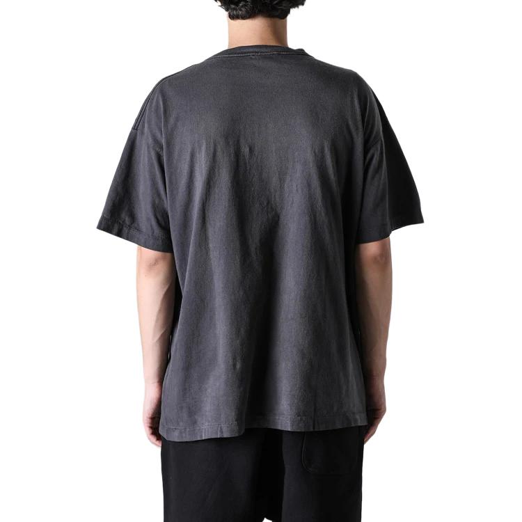 Shop SAINT Mxxxxxx SS24 天使字母圖案紫色中性T恤 SM-YS8-0000-001