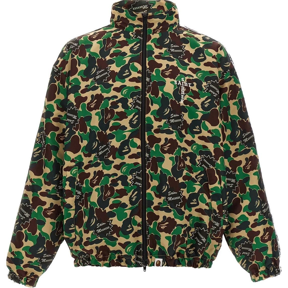 Order SAINT Mxxxxxx SS24 Camouflage Full-Print High-Neck Zip Jacket SMYS80000C29CAMO