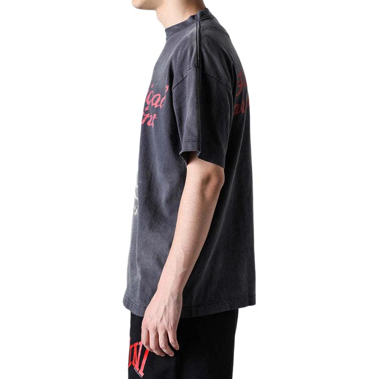 SAINT Mxxxxxx SS24 Crown of Thorns Jesus Print Unisex Black T-Shirt. SM-YS8-0000-006 圖 11