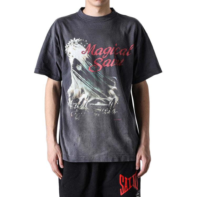 SAINT Mxxxxxx SS24 Crown of Thorns Jesus Print Unisex Black T-Shirt. SM-YS8-0000-006 圖 6