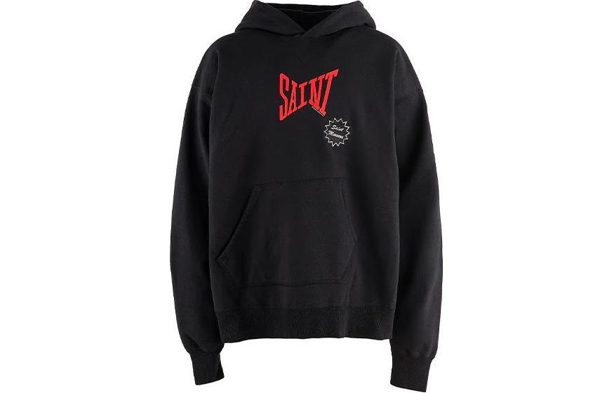 SAINT Mxxxxxx SS24 Logo Print Hoodie Unisex Long Sleeve Sweatshirt SM-YS8-0000-035