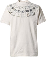 SAINT Mxxxxxx SS24 Printed Mock Neck Short Sleeve T-Shirt White Mens. SM-YS8-0000-010 SAINT Mxxxxxx SS24 Printed Mock Neck Short Sleeve T-Shirt White Mens. SM-YS8-0000-010