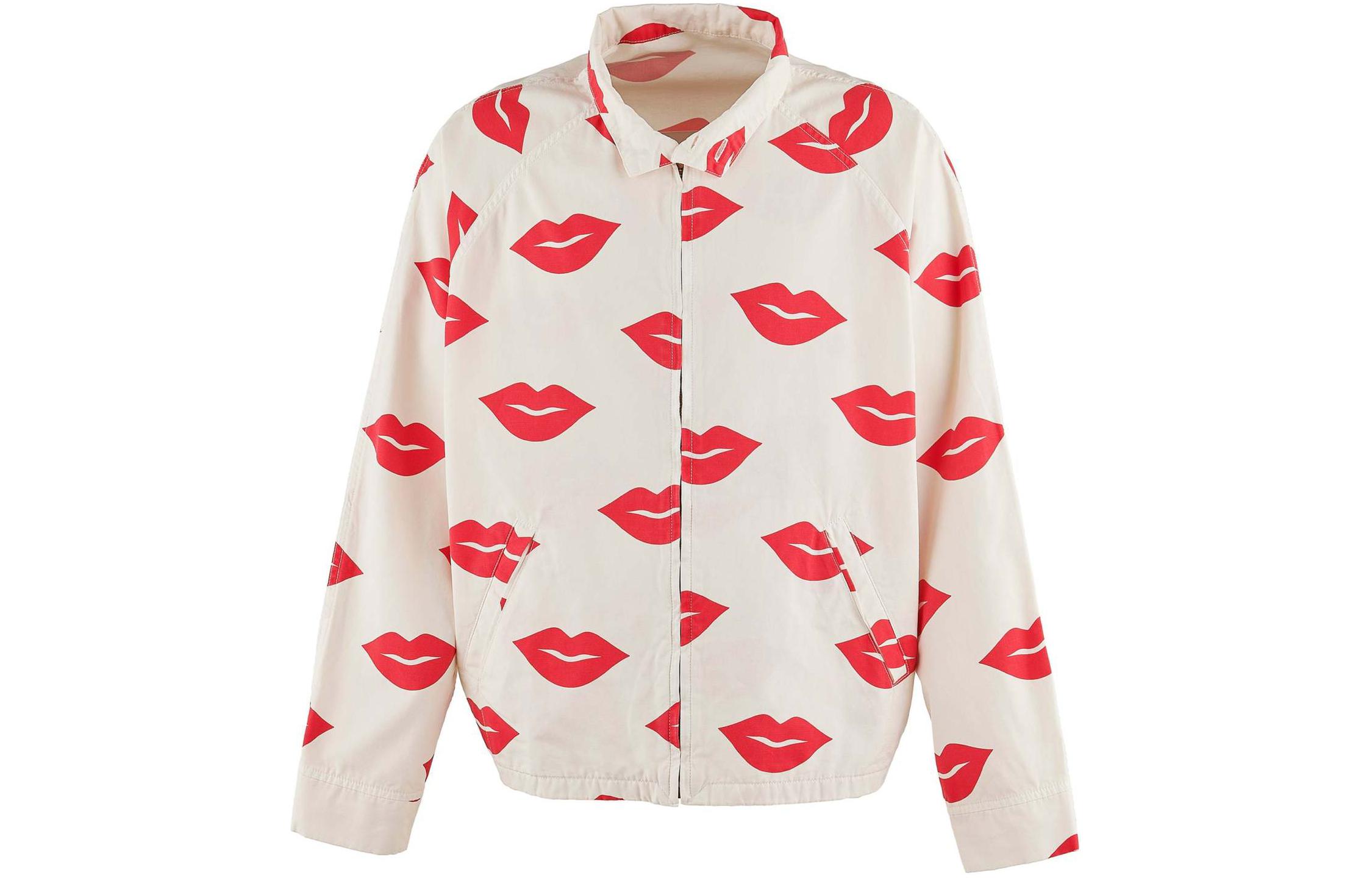 SAINT Mxxxxxx SS24 White Zip-Up Raglan Long Sleeve Jacket For Men SM-YS8-0000-061