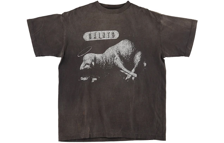 SAINT Mxxxxxx Unisex Casual Cotton Crew Neck Short Sleeve T-Shirt SM-A21-0000-003