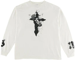 SAINT Mxxxxxx White Crewneck Sweatshirt with Front Graphic Print - SM-S22-0000-028 SAINT Mxxxxxx White Crewneck Sweatshirt with Front Graphic Print - SM-S22-0000-028