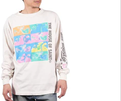 SAINT Mxxxxxx White Solid Color Crewneck Long Sleeve Sweatshirt SM-S23-0000-035 SAINT Mxxxxxx White Solid Color Crewneck Long Sleeve Sweatshirt SM-S23-0000-035
