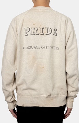 SAINT Mxxxxxx 白色中性圓領長袖套頭衛衣 SM-A21-0000-029 Shop SAINT Mxxxxxx 白色中性圓領長袖套頭衛衣 SM-A21-0000-029