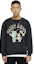 Lookbook SAINT Mxxxxxx x Aries FW23 Graphic Print Unisex Crewneck Sweatshirt Black SM-A23-0000-C01