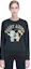 Sizing SAINT Mxxxxxx x Aries FW23 Graphic Print Unisex Crewneck Sweatshirt Black SM-A23-0000-C01