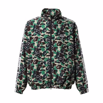 SAINT Mxxxxxx BAPE Camo Print Zip-Up Jacket Men’s Green Limited Edition SM-YS8-0000-C29