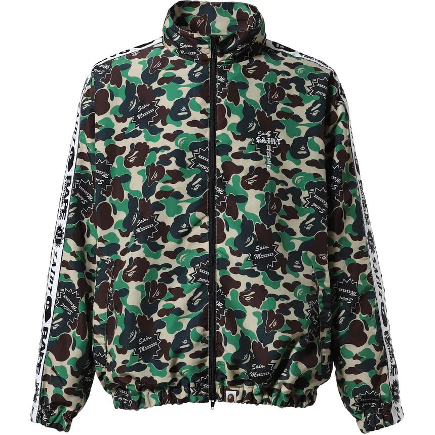 Order SAINT Mxxxxxx x BAPE Camo Print Zip-Up Jacket Men’s Green Limited Edition SM-YS8-0000-C29