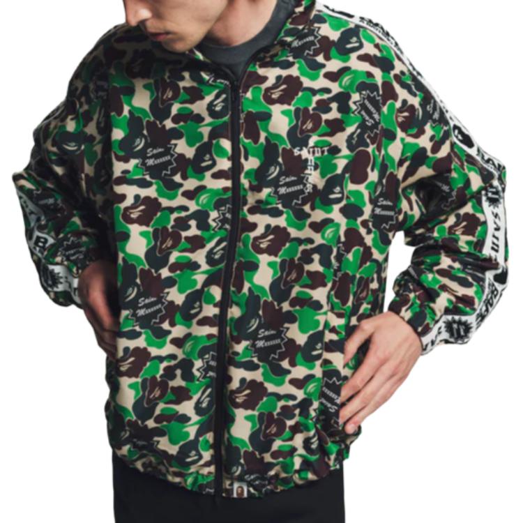 Purchase SAINT Mxxxxxx x BAPE Camo Print Zip-Up Jacket Men’s Green Limited Edition SM-YS8-0000-C29
