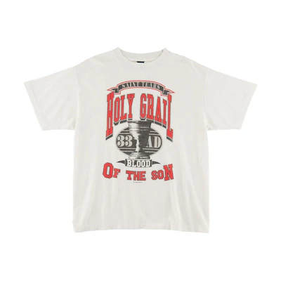 SAINT Mxxxxxx Denim Tears FW22 Printed Crewneck Short Sleeve Tee White Mens. SM-A22-0000-048