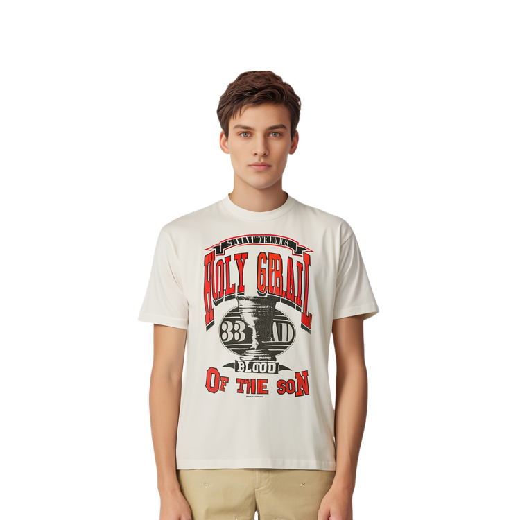 Sizing SAINT Mxxxxxx x Denim Tears FW22 白色印花短袖T恤 男款 SM-A22-0000-048