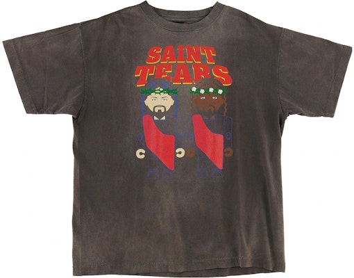 SAINT Mxxxxxx x Denim Tears SS22 棕色圖案印花男女短袖T恤。 SM-S22-0000-063 Buy SAINT Mxxxxxx x Denim Tears SS22 棕色圖案印花男女短袖T恤。 SM-S22-0000-063