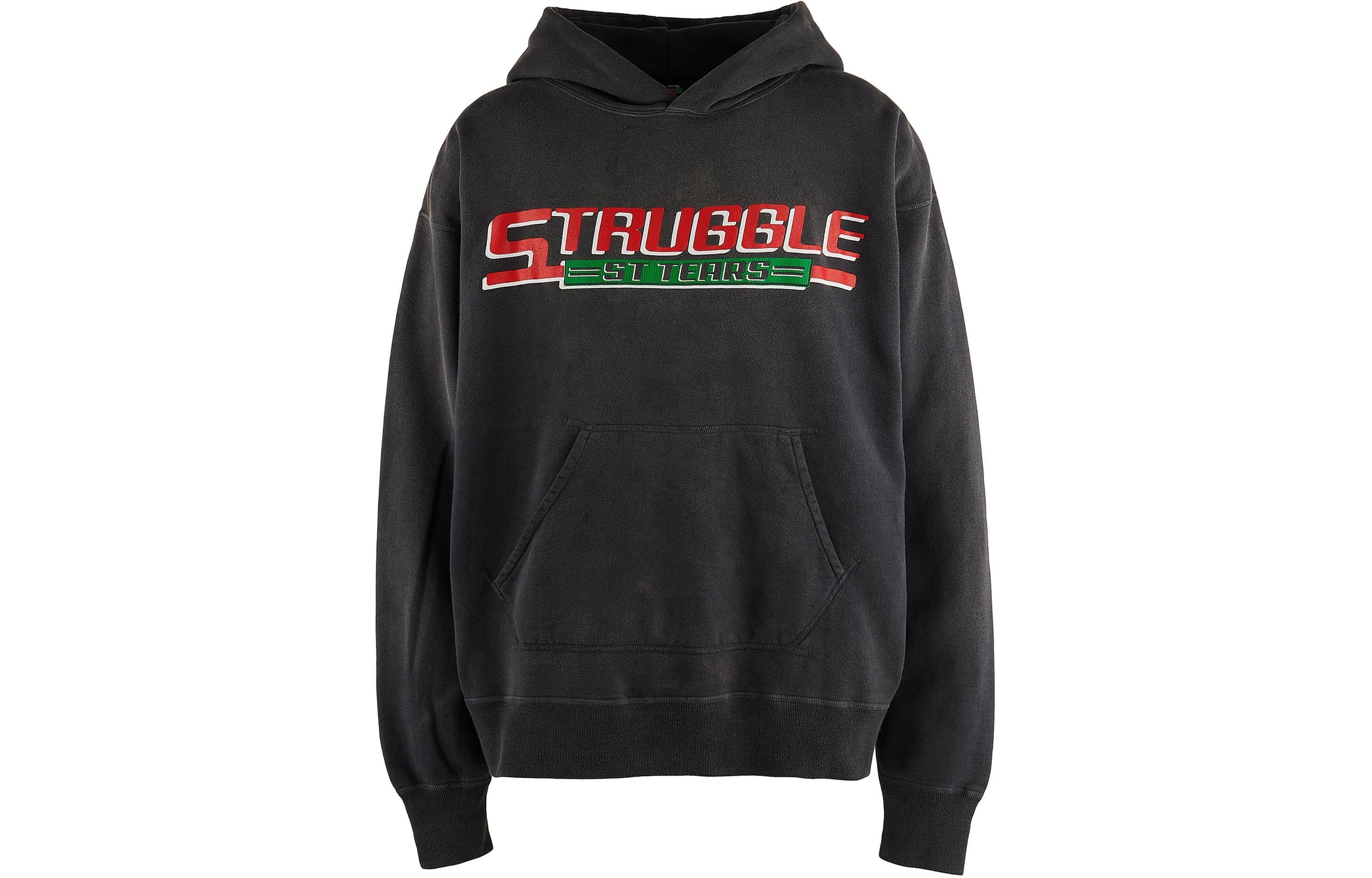 Order SAINT Mxxxxxx x Denim Tears SS24 黑色圖案連帽衫 男款 SM-YS8-0000-C03