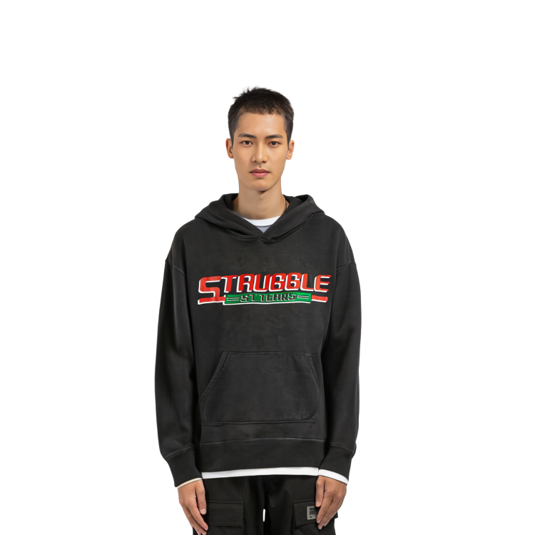 Details for SAINT Mxxxxxx x Denim Tears SS24 黑色圖案連帽衫 男款 SM-YS8-0000-C03