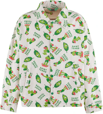 SAINT Mxxxxxx x Denim Tears SS24 White All-Over Print Button-Up Jacket Men’s SM-YS8-0000-C05 Buy SAINT Mxxxxxx x Denim Tears SS24 White All-Over Print Button-Up Jacket Men’s SM-YS8-0000-C05