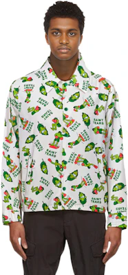 SAINT Mxxxxxx x Denim Tears SS24 White All-Over Print Button-Up Jacket Men’s SM-YS8-0000-C05 Shop SAINT Mxxxxxx x Denim Tears SS24 White All-Over Print Button-Up Jacket Men’s SM-YS8-0000-C05