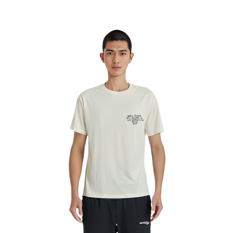 Shop 聖Mxxxxxx x Denim Tears 白色圖案男女通用圓領T恤。 SM-S22-0000-061