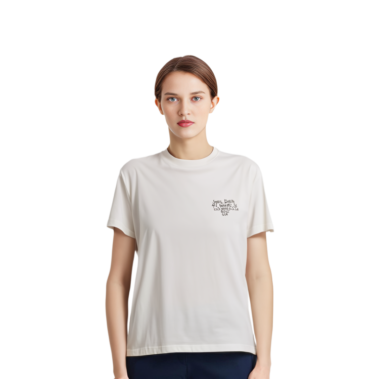 Purchase 聖Mxxxxxx x Denim Tears 白色圖案男女通用圓領T恤。 SM-S22-0000-061