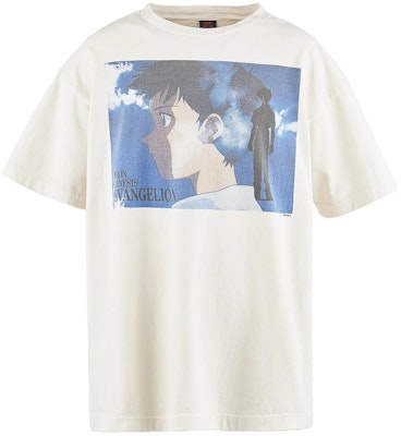 SAINT Mxxxxxx x 新世紀福音戰士 SS24 白色字母印花男女款圓領T恤. SM-YS8-0000-C25 Order SAINT Mxxxxxx x 新世紀福音戰士 SS24 白色字母印花男女款圓領T恤. SM-YS8-0000-C25