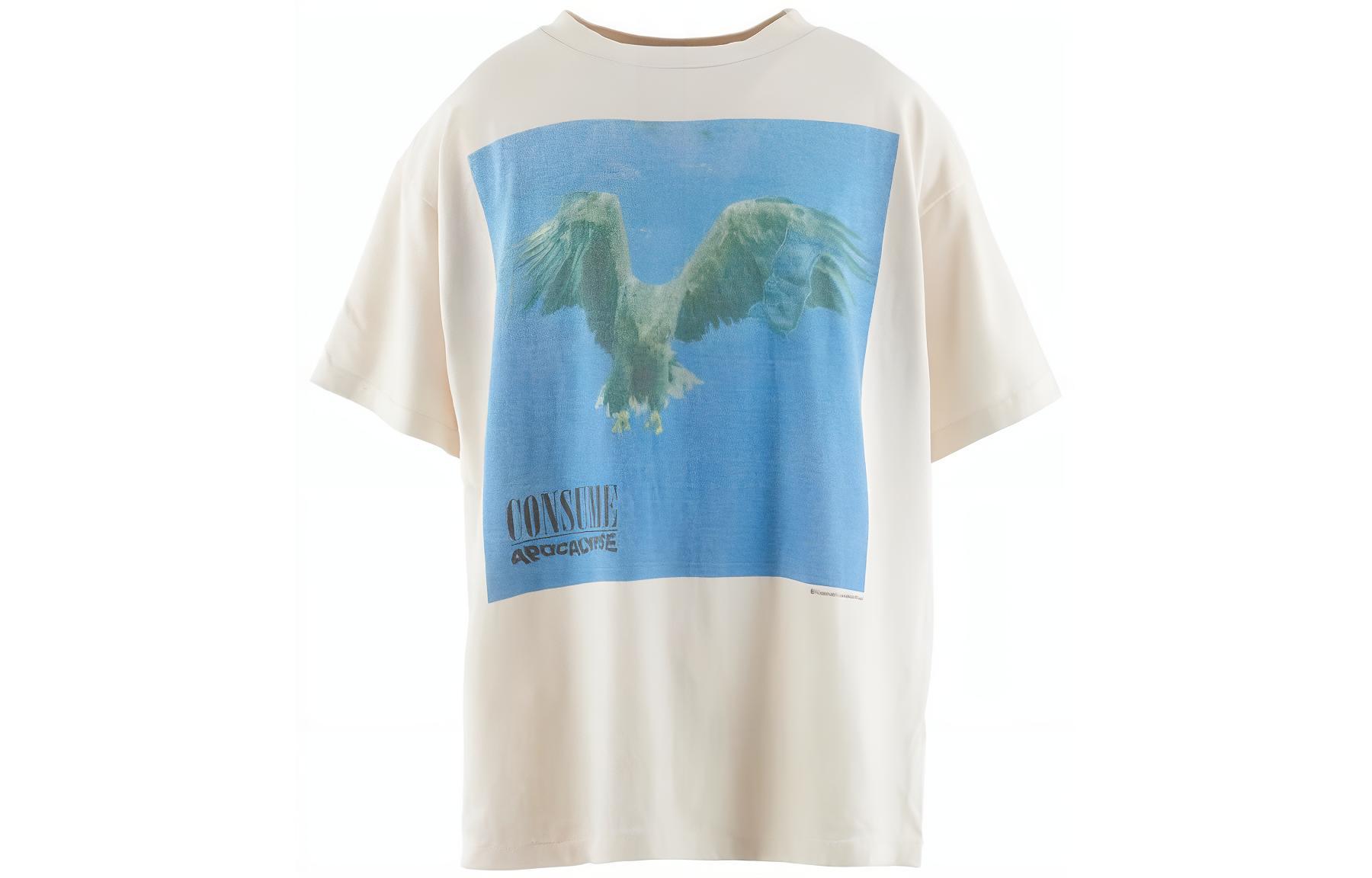SAINT Mxxxxxx x FORSOMEONE SS23 Vintage Eagle Graphic Unisex T-Shirt. SM-A23-0000-C10