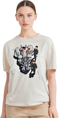 SAINT Mxxxxxx x FREEDOM 卡通圖案白色中性圓領T恤 SM-YS8-0000-C21 Details for SAINT Mxxxxxx x FREEDOM 卡通圖案白色中性圓領T恤 SM-YS8-0000-C21