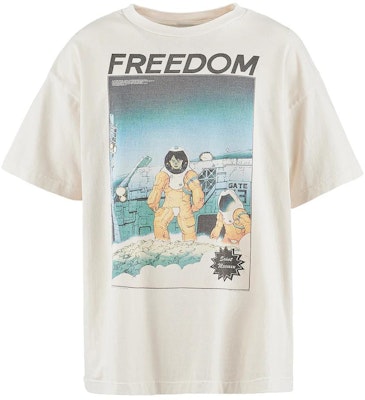 SAINT Mxxxxxx x FREEDOM SS24 宇航員圖案男女同款米色圓領T恤。 SM-YS8-0000-C22 Order SAINT Mxxxxxx x FREEDOM SS24 宇航員圖案男女同款米色圓領T恤。 SM-YS8-0000-C22