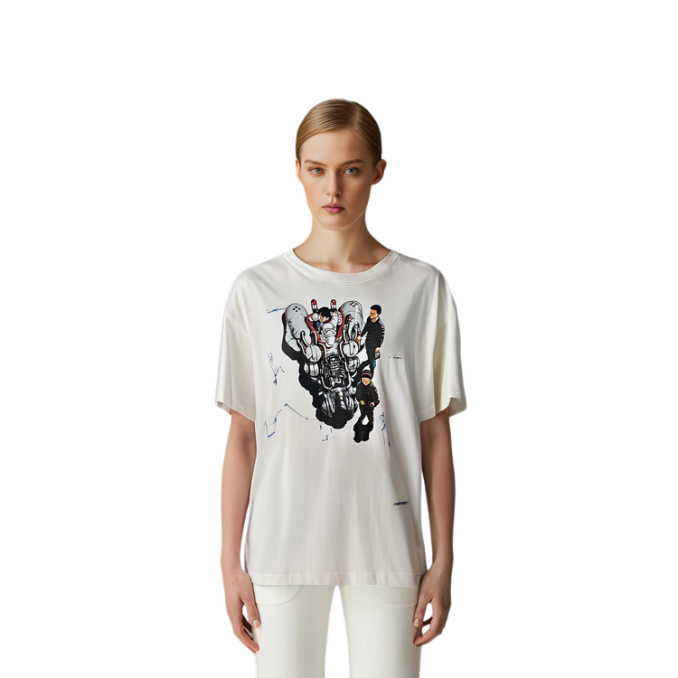SAINT Mxxxxxx FREEDOM SS24 Cartoon Graphic Unisex White Tee. SM-YS8-0000-C20 圖 4