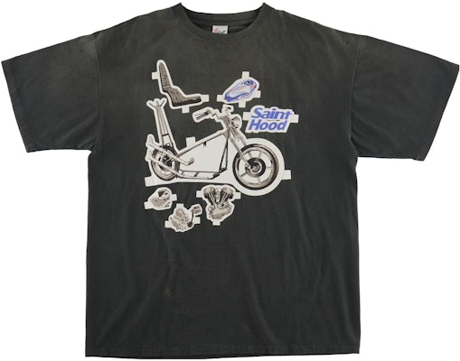 SAINT Mxxxxxx x NEIGHBORHOOD 字母印花摩托車T恤 黑色 (). SM-S23-0000-114 Buy SAINT Mxxxxxx x NEIGHBORHOOD 字母印花摩托車T恤 黑色 (). SM-S23-0000-114