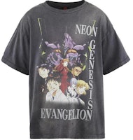 SAINT Mxxxxxx x Neon Genesis Evangelion SS24 Graphic Black Unisex T-Shirt. SM-YS8-0000-C24 SAINT Mxxxxxx x Neon Genesis Evangelion SS24 Graphic Black Unisex T-Shirt. SM-YS8-0000-C24