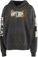 SAINT Mxxxxxx x Pay money To my Pain SS24 Black Graphic Hoodie Mens SM-YS8-0000-C51 SAINT Mxxxxxx x Pay money To my Pain SS24 Black Graphic Hoodie Mens SM-YS8-0000-C51