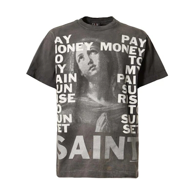 SAINT Mxxxxxx Pay Money To My Pain SS24 Graphic Tee Grey T-Shirt SM-YS8-0000-C49