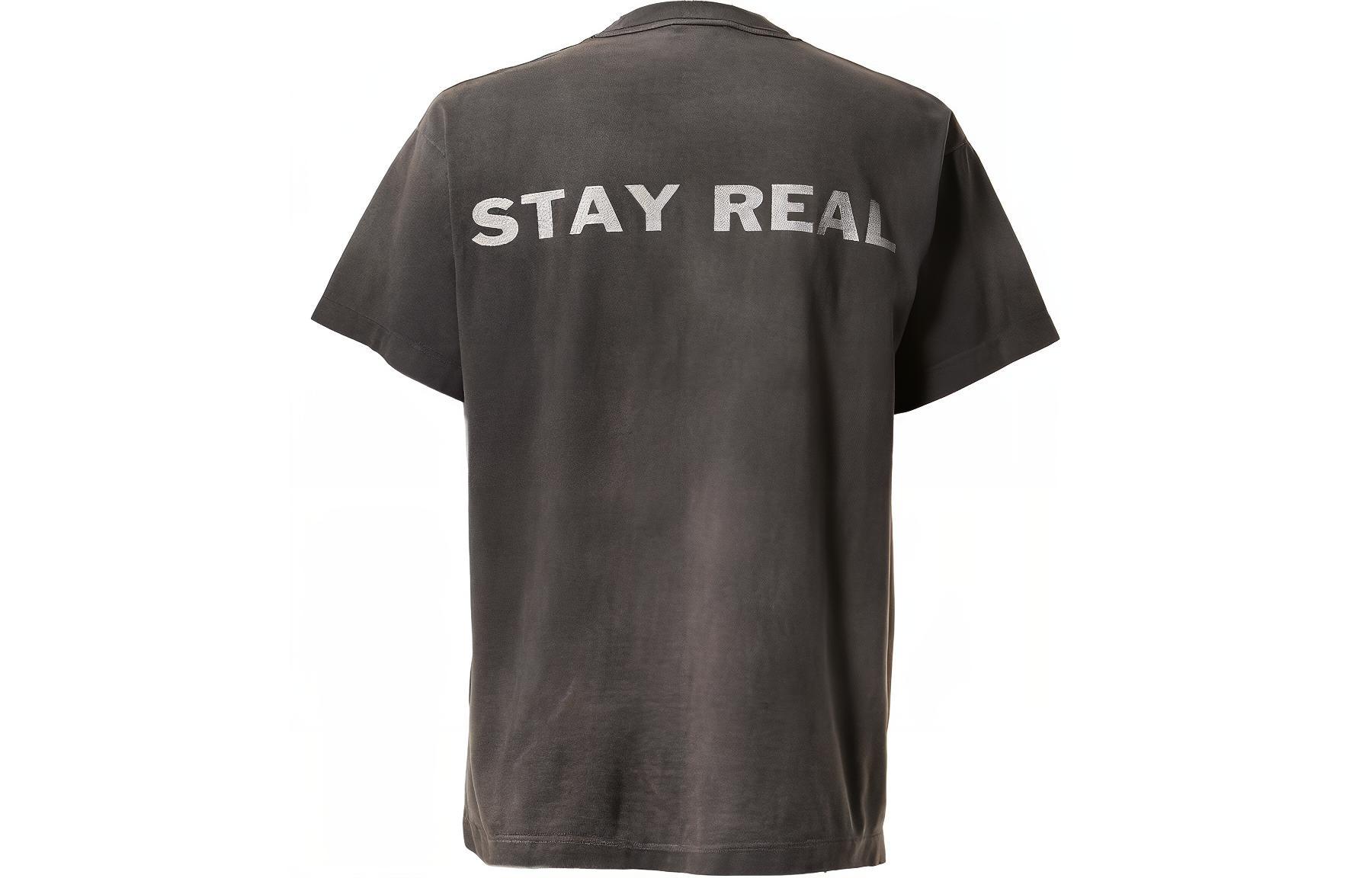 Lookbook SAINT Mxxxxxx x Pay Money To My Pain SS24 灰色圖案短袖T恤 SM-YS8-0000-C49