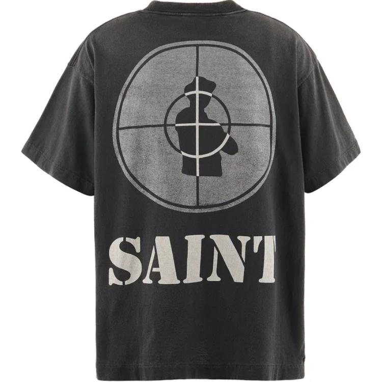 SAINT Mxxxxxx Public Enemy Black Graphic Logo Oversized T-Shirt Unisex FW24. SM-YS1-0000-C18 圖 3