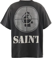 Lookbook SAINT Mxxxxxx x Public Enemy 黑色印花寬鬆版型短袖男女同款 FW24 SM-YS1-0000-C18