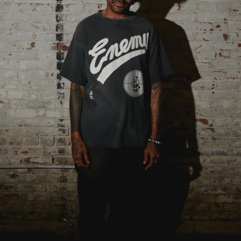 SAINT Mxxxxxx Public Enemy Black Graphic Logo Oversized T-Shirt Unisex FW24. SM-YS1-0000-C18 圖 5