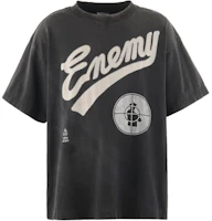 SAINT Mxxxxxx x Public Enemy FW24 Vintage Logo Graphic Tee Unisex Black. SM-HR8-0000-C01-BLK SAINT Mxxxxxx x Public Enemy FW24 Vintage Logo Graphic Tee Unisex Black. SM-HR8-0000-C01-BLK