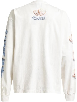 SAINT Mxxxxxx x SHERMER ACADEMY FW24 白色印花長袖T恤 SM-YS1-0000-C39 Lookbook SAINT Mxxxxxx x SHERMER ACADEMY FW24 白色印花長袖T恤 SM-YS1-0000-C39