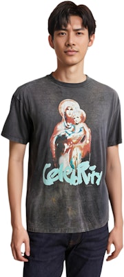 SAINT Mxxxxxx x SHERMER ACADEMY SS24灰色短袖圖案T恤男款 SM-YS8-0000-C39 Details for SAINT Mxxxxxx x SHERMER ACADEMY SS24灰色短袖圖案T恤男款 SM-YS8-0000-C39