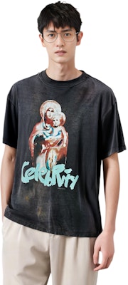 SAINT Mxxxxxx x SHERMER ACADEMY SS24灰色短袖圖案T恤男款 SM-YS8-0000-C39 Sizing SAINT Mxxxxxx x SHERMER ACADEMY SS24灰色短袖圖案T恤男款 SM-YS8-0000-C39