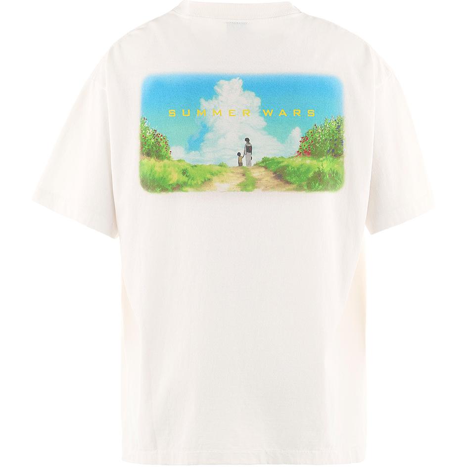 SAINT Mxxxxxx x Summer Wars x Geek Rule White Anime Print Unisex T-Shirt FW24 SM-YS1-0000-C27