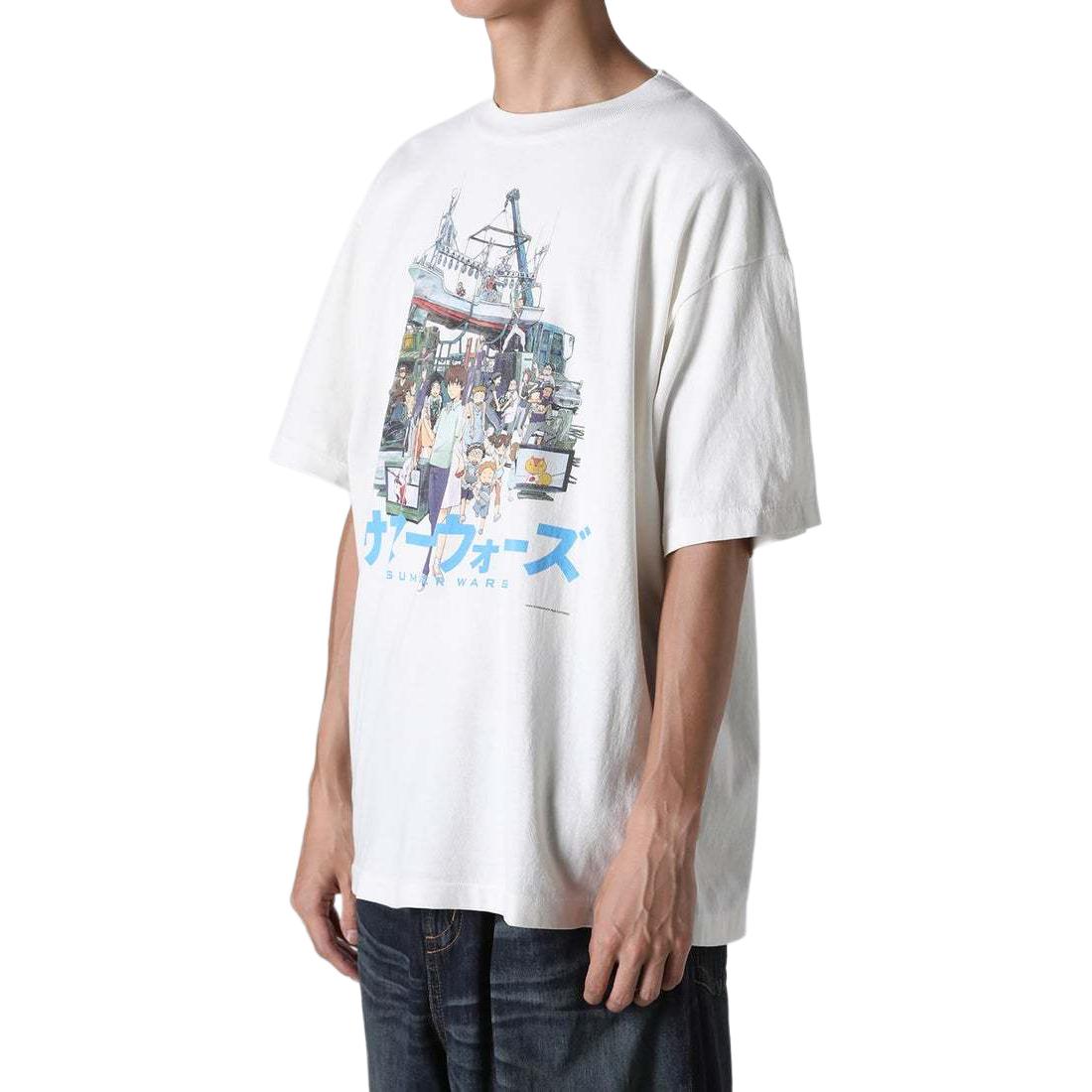 Purchase SAINT Mxxxxxx x 夏日大作戰 x Geek Rule 白色動漫圖案中性T恤 FW24 SM-YS1-0000-C27