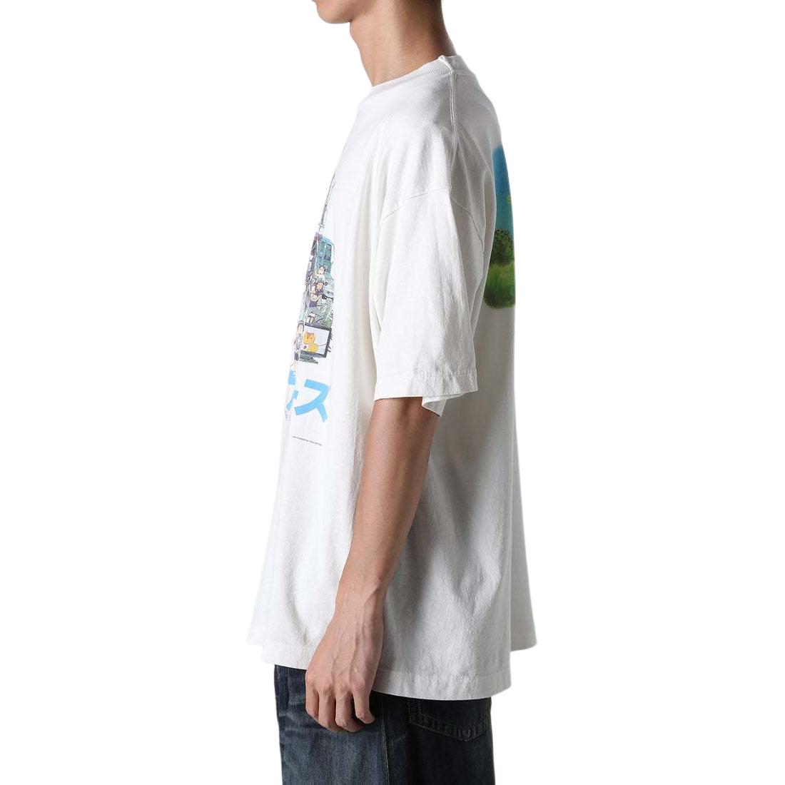 Details for SAINT Mxxxxxx x 夏日大作戰 x Geek Rule 白色動漫圖案中性T恤 FW24 SM-YS1-0000-C27